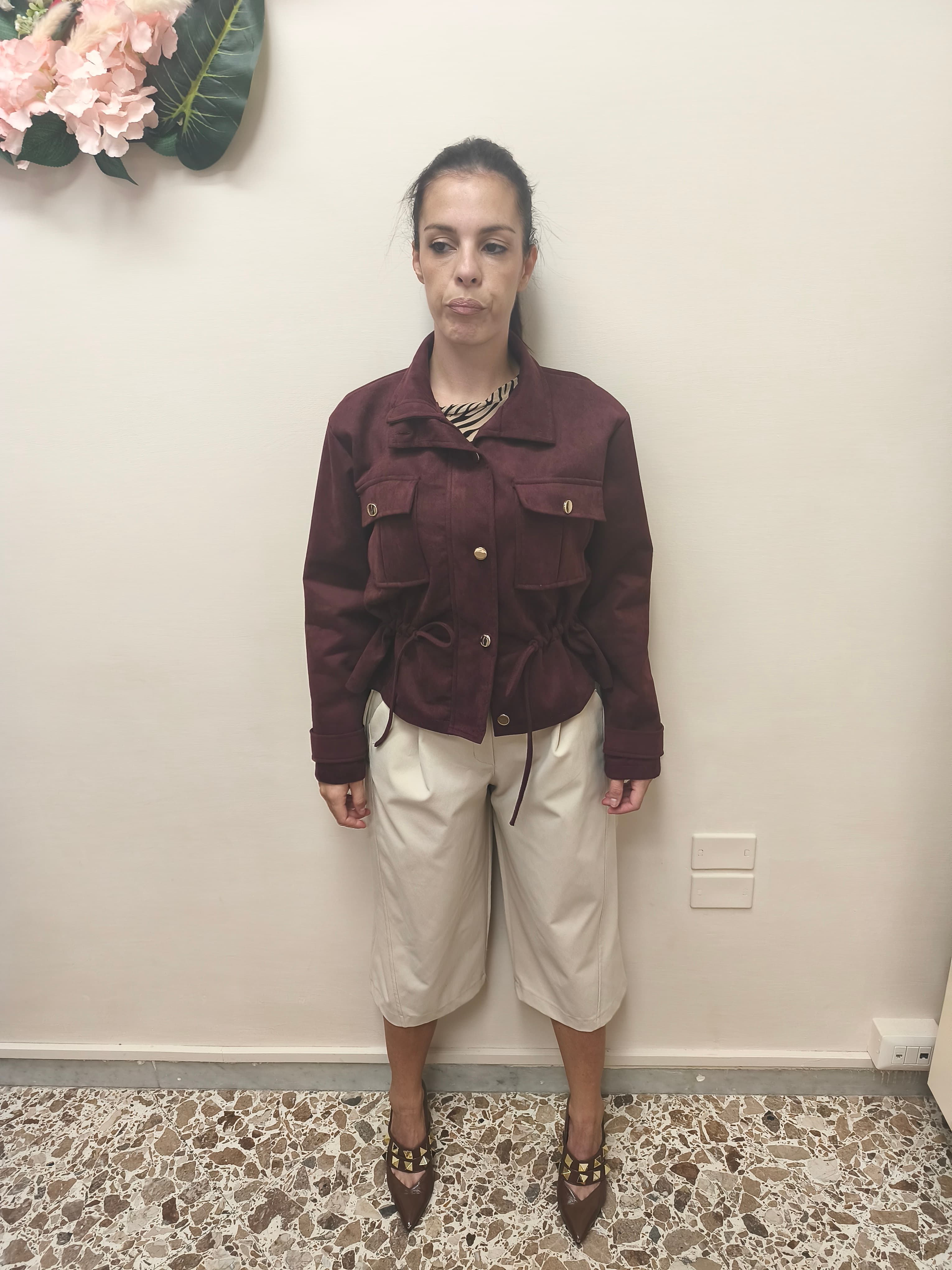 Giacca Scamosciata
